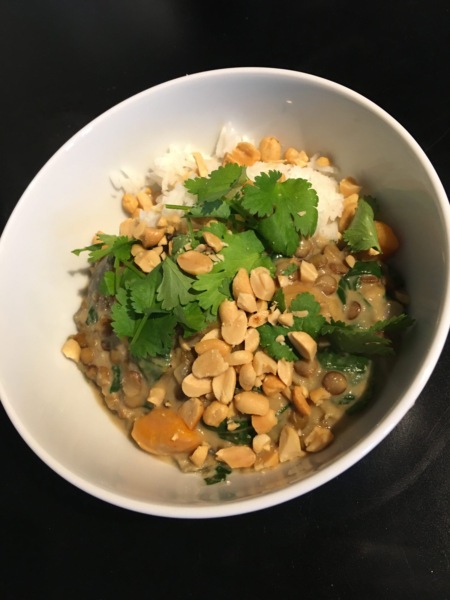 One Pot med linser og peanuts